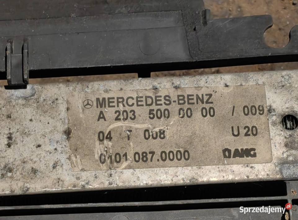 Chłodnica powietrza intelcooler Mercedes CLK Układ chłodzenia Żory