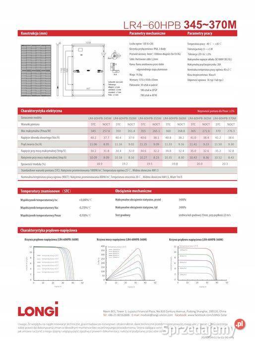 Paleta 36x LONGI LR754HTH455M