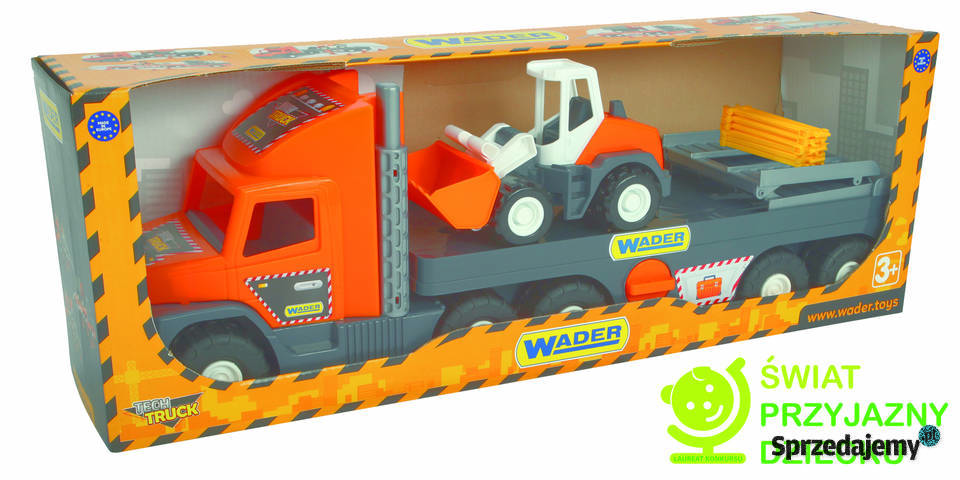 Wader Auto Super Tech Truck laweta z spychaczem Wader Bielsk Podlaski