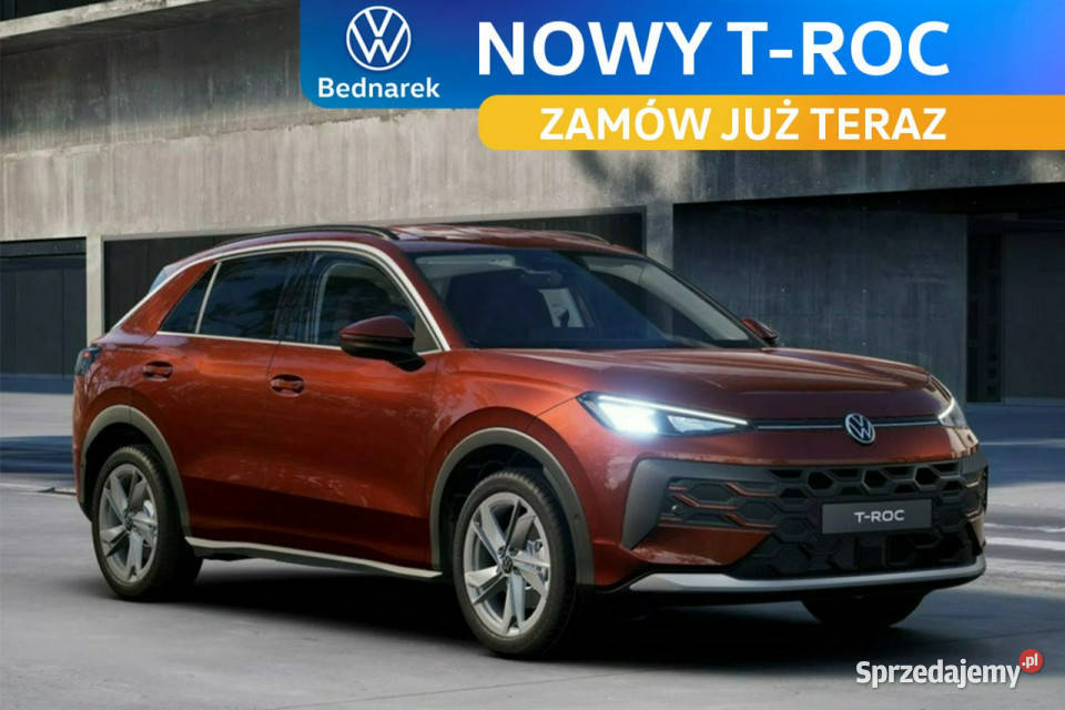 Volkswagen TRoc Wersja Life 15 eTSI 116 DSG elektrochrom. lusterko wst. Łódź