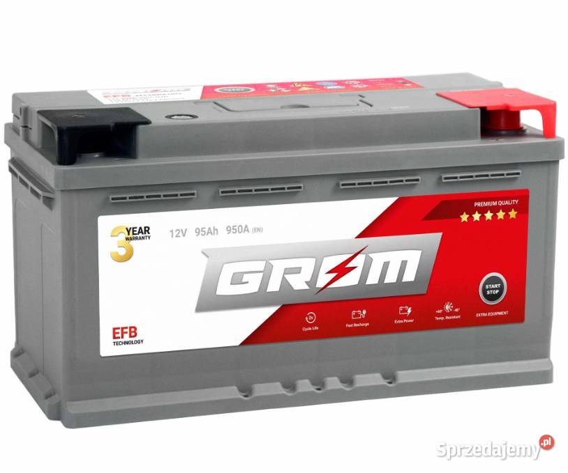 Akumulator GROM EFB STARTSTOP 95Ah 950A Ostrów Ostrów Wielkopolski