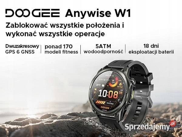 Smartwatch GPS AMOLED wodootporny IP69K Zegarek Unisex Zegarki i Biżuteria