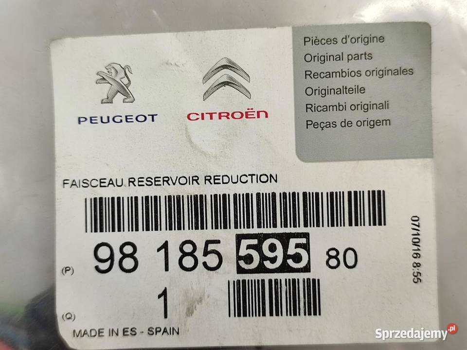 WIĄZKA ZBIORNIKA ADBLUE CITROEN SPACETOURER V Materiały instalacyjne lubelskie sprzedam