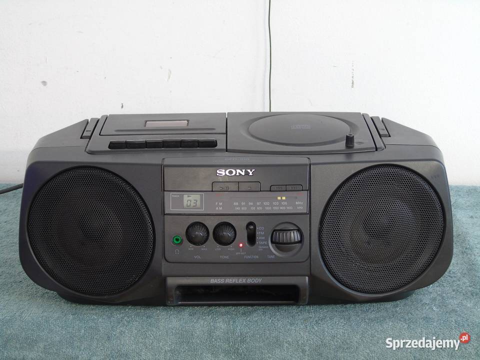 Radio odtwarzacz z CD i magnetofon Sony CFD910 Jasło