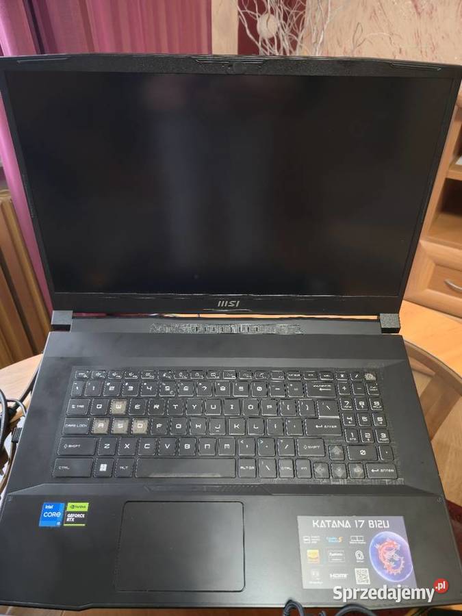 Laptop 173 MSI Katana 17 i5 12450h 16gb 512 Przytkowice sprzedam