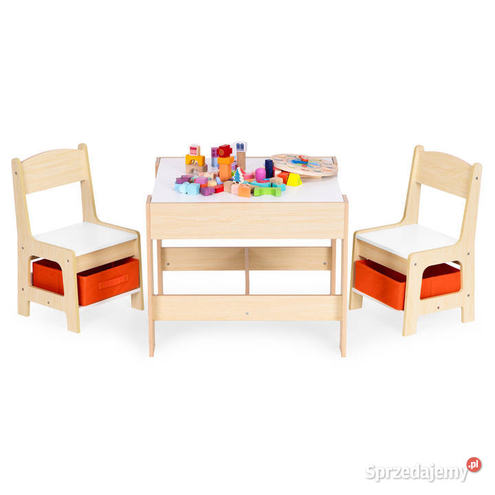 Zestaw mebli dzieci stolik 2 krzesła tablica Dla Dziecka Smogorzów