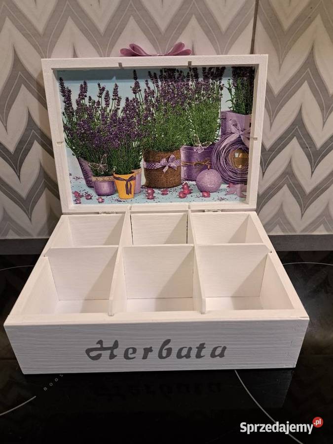 Herbaciarka 6 lawenda różne wzory decoupage opolskie Kędzierzyn-Koźle