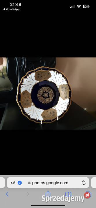 Weimar Echt Kobalt JUTTA talerze porcelanowe śląskie