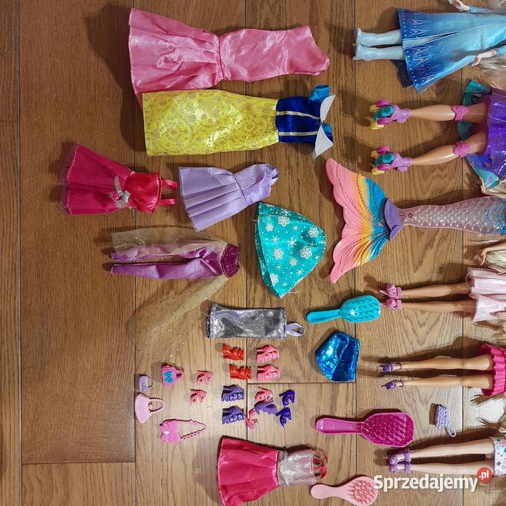Lalki Barbie 6 sztuk z ubrankami i akcesoriami Warszawa