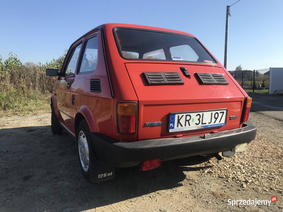 Fiat 126p Elegant, czerwony, stan BDB, Kraków Sprzedajemy.pl