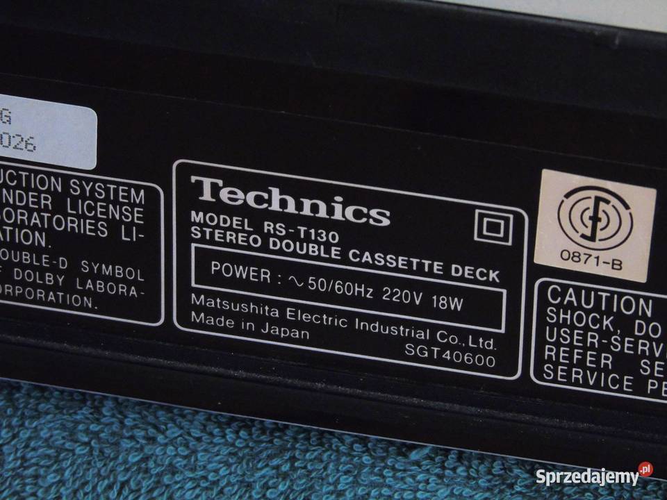 Magnetofon Technics RST130 srebrny sprawny i Magnetofony Jasło sprzedam