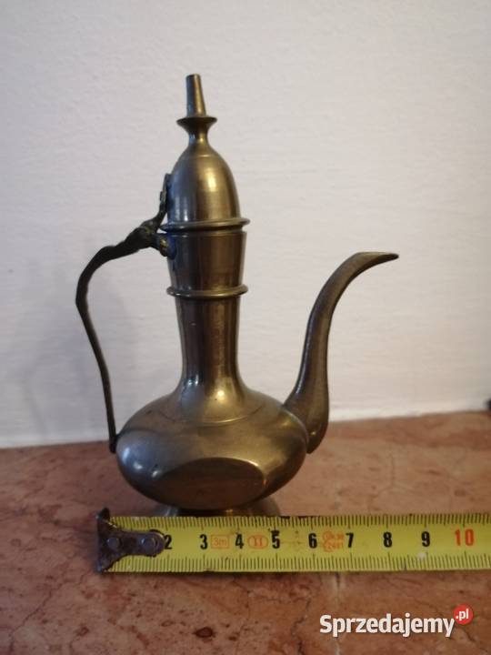 Vintage mosiężny dzbanek amfora antyk Warszawa