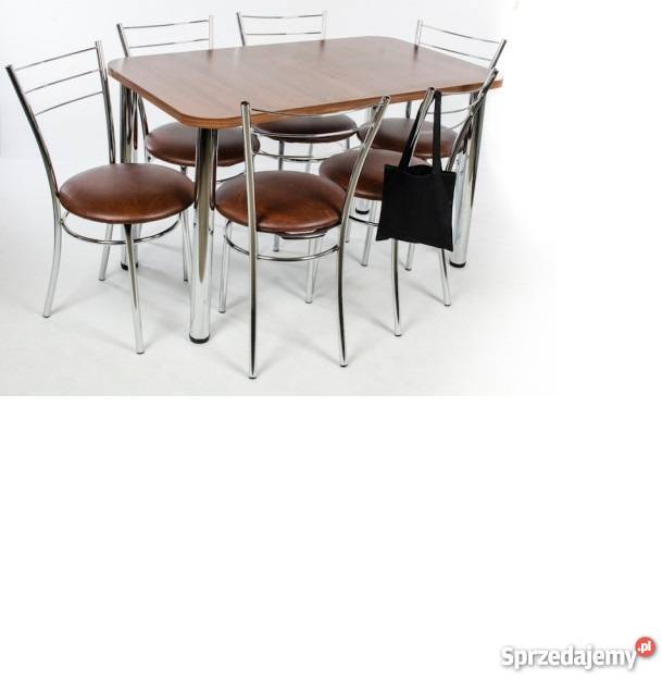 ZESTAW STÓŁ 12070 CHROM 6 DRAKO POLSKIE KRZESŁA Radomsko sprzedam