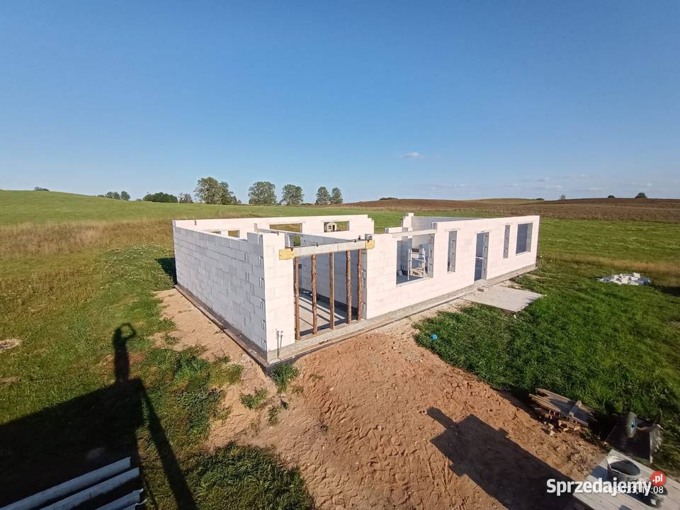 Sprzedam działkę 1500 m2 z rozpoczętą budową Olsztyn sprzedam