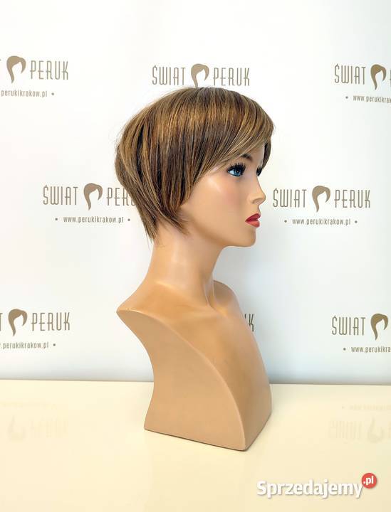 Peruka krótka z włosów naturalnych Opatów Pozostałe Zdrowie i Uroda świętokrzyskie