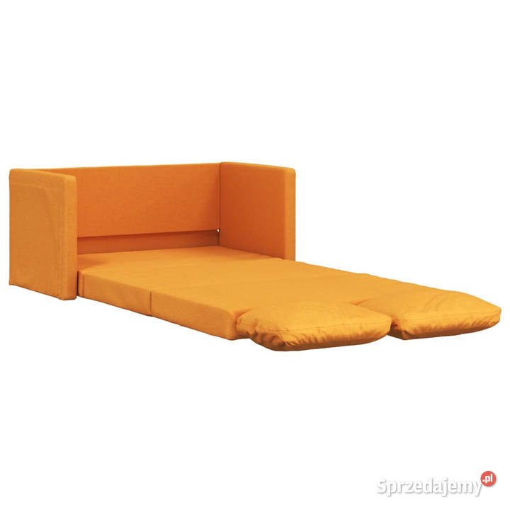 Sofa podłogowa 2w1 ciemnożółta 112x174x55 Warszawa