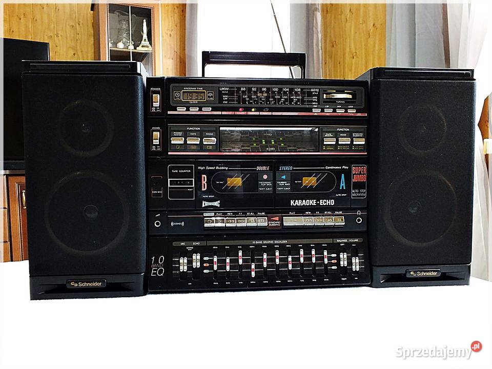 KAMOSONIC KA1000 Karaoke Radiomagnetofon Stereo Wieże i miniwieże Żary