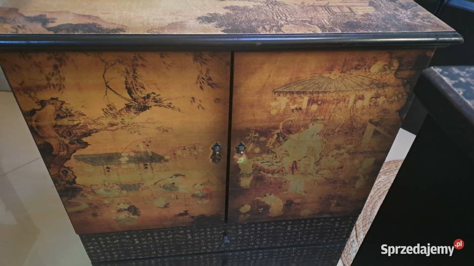 parawan z laki antyk masa rękodzieło 30x26