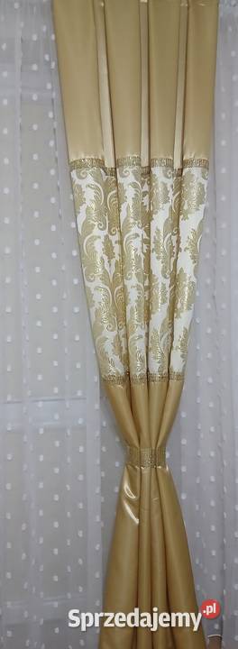 Zasłony złote 2 sztuki