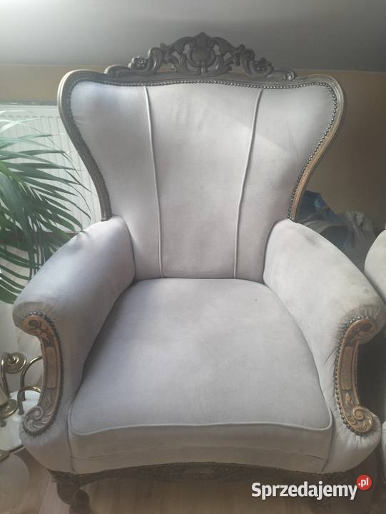 Fotele uszaki w stylu Ludwikowskim antyk Wrocław
