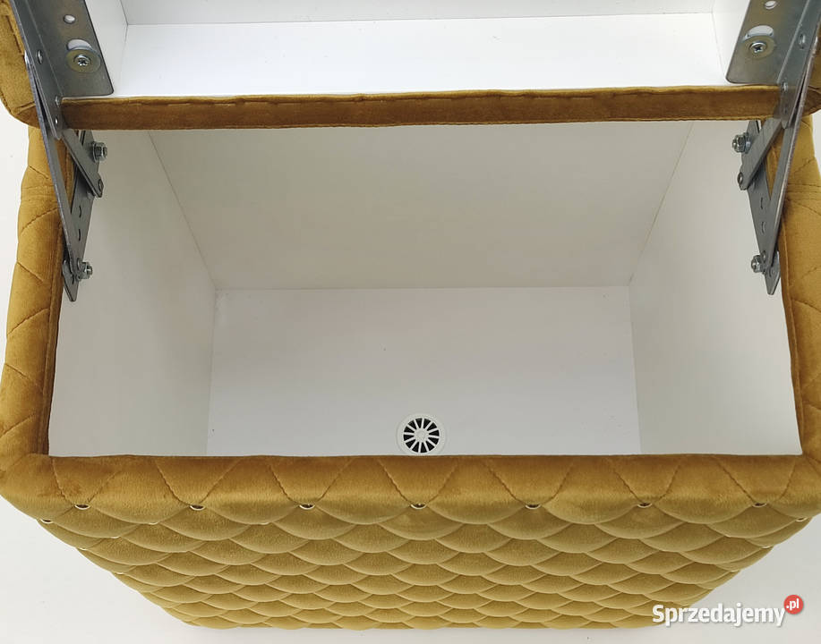 Kufer kosz na pranie bieliźniak Glamour żółty Poznań