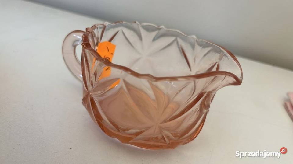 Mlecznik Rozalinowe szkło Gdańsk sprzedam
