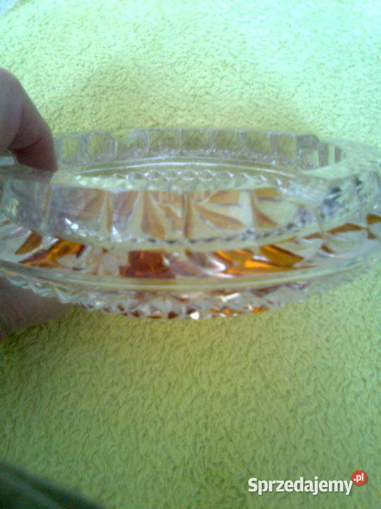 Popielniczka kryształowa Huta Julia Łódź