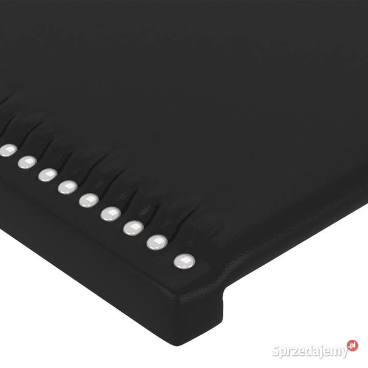 Zagłówek do łóżka z LED czarny 147x16x7888 Ramy i stelaże Meble Warszawa