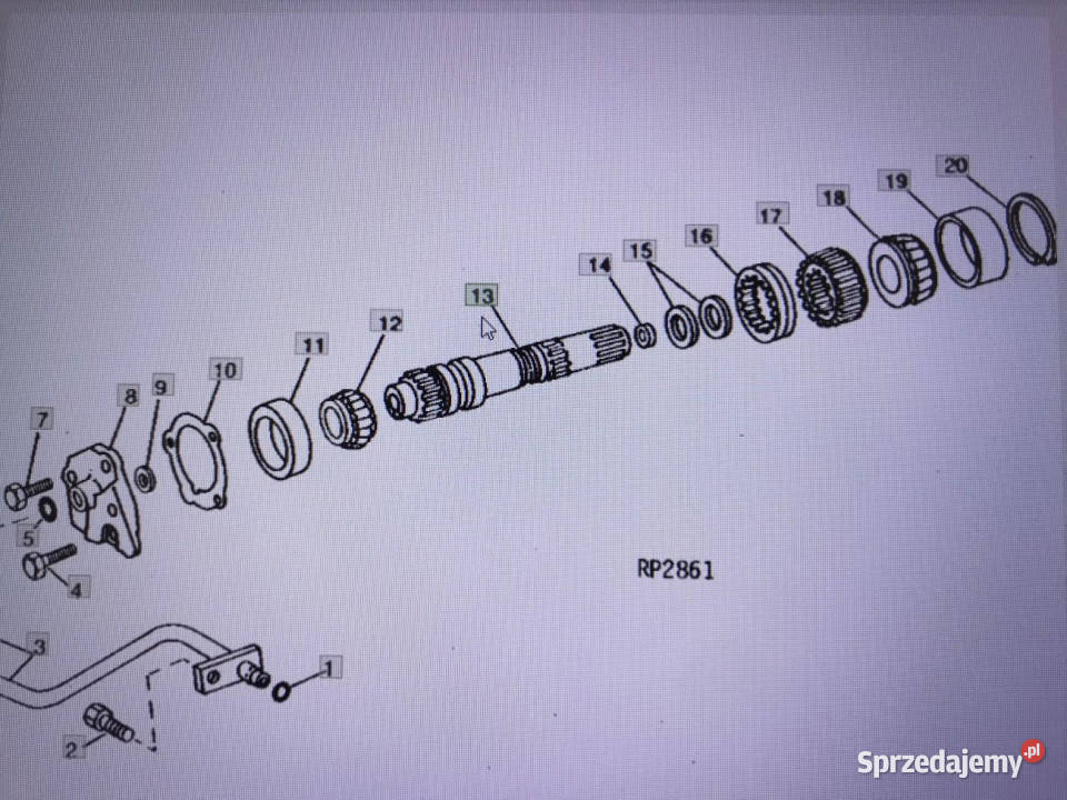 John Deere R119550wałJohn Deere 455547554955 Jastrzębniki