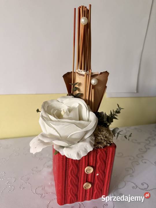 Kompozycja Kwiatowa w Ceramicznej Donicy Rojek Czerwionka-Leszczyny