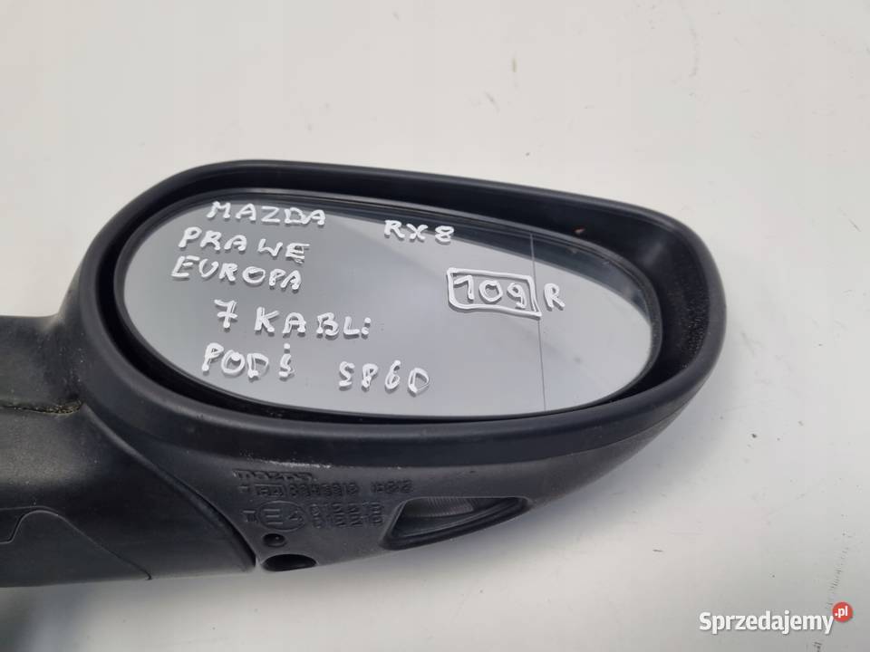 LUSTERKO Mazda Rx8 0312r PRAWE PASAŻERA 7 Pin lubelskie Rudka sprzedam