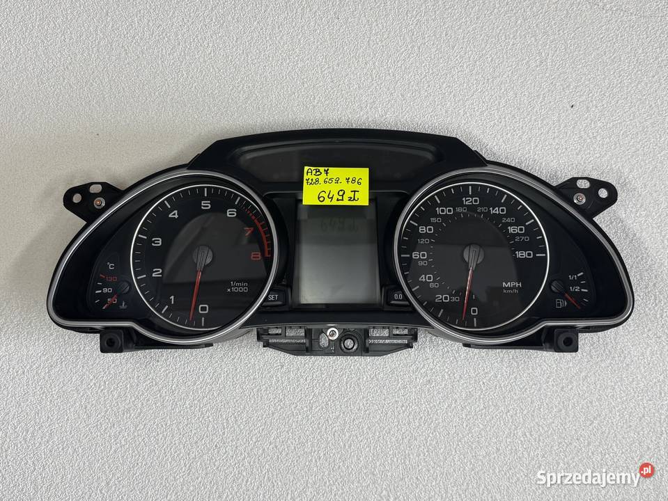LICZNIK ZEGAR PRĘDKOŚCIOMIERZ AUDI S5 8T B8 Warszawa
