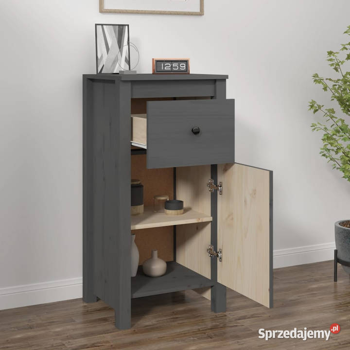Szafka szara 40x35x80 lite drewno sosnowe Warszawa