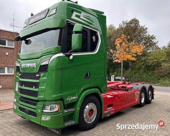 Hakowiec 6x2 Eur 6 Scania S 580 V8 diesel mazowieckie Warszawa