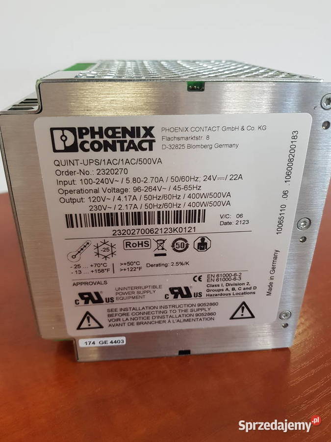 9118610440 Phoenix Contact 400 W QUINTUPS LELY lubuskie Sulechów