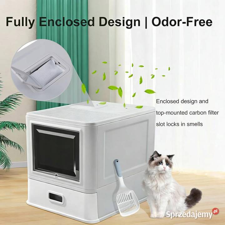 DUŻA KUWETA KOTA Z SZUFLADĄ ŁOPATKA Pozostałe mazowieckie Myszyniec