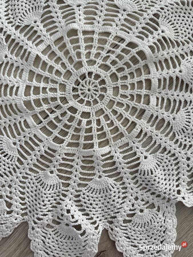 Serweta szydełko rękodzieło śr 50 Łódź