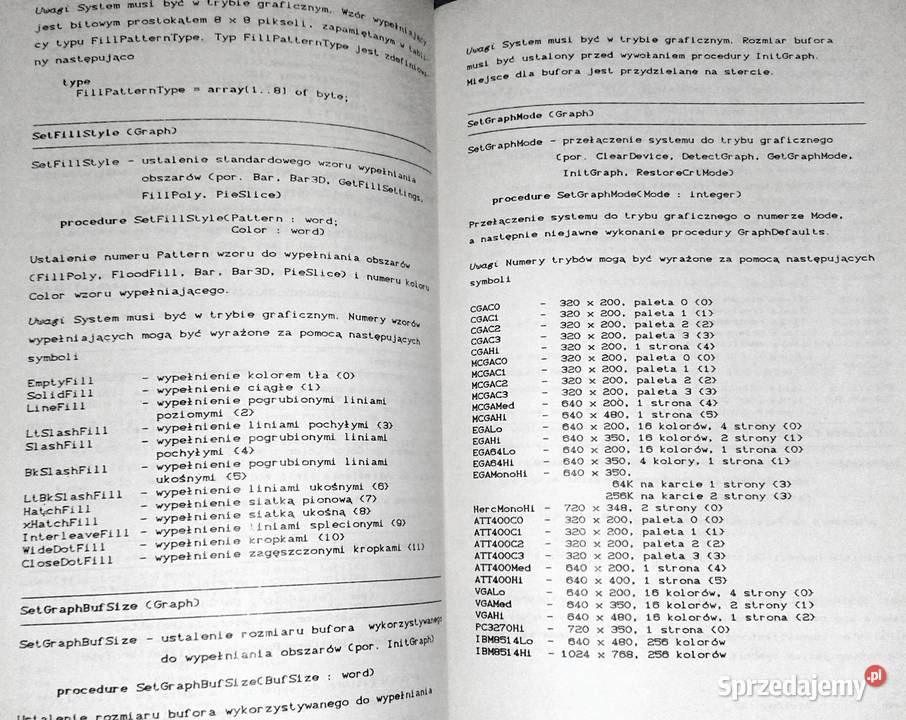 Grafika Turbo Turbo Pascala 40 do Turbo C 15 Chełm