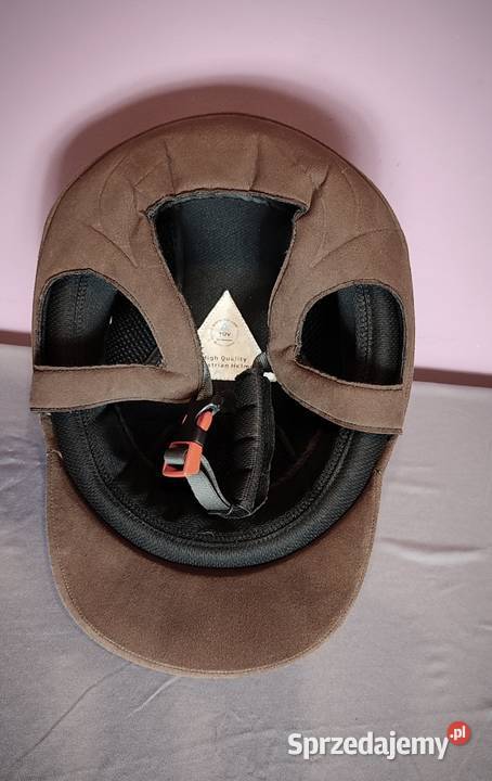 Kask jeździecki Halo Rider rozmiar 54 brązowy Jasień