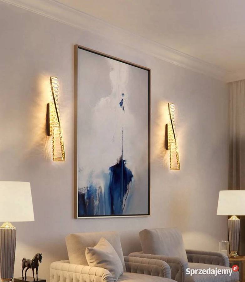Kinkiet CRYSTAL Złoty Glamour Nowoczesny Lampy Warszawa sprzedam