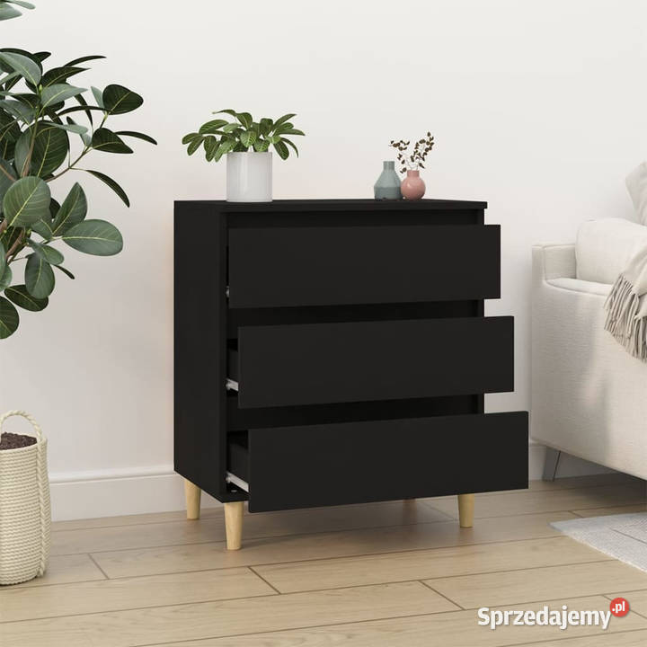 Komoda czarna 60x35x70 materiał drewnopochodny Warszawa