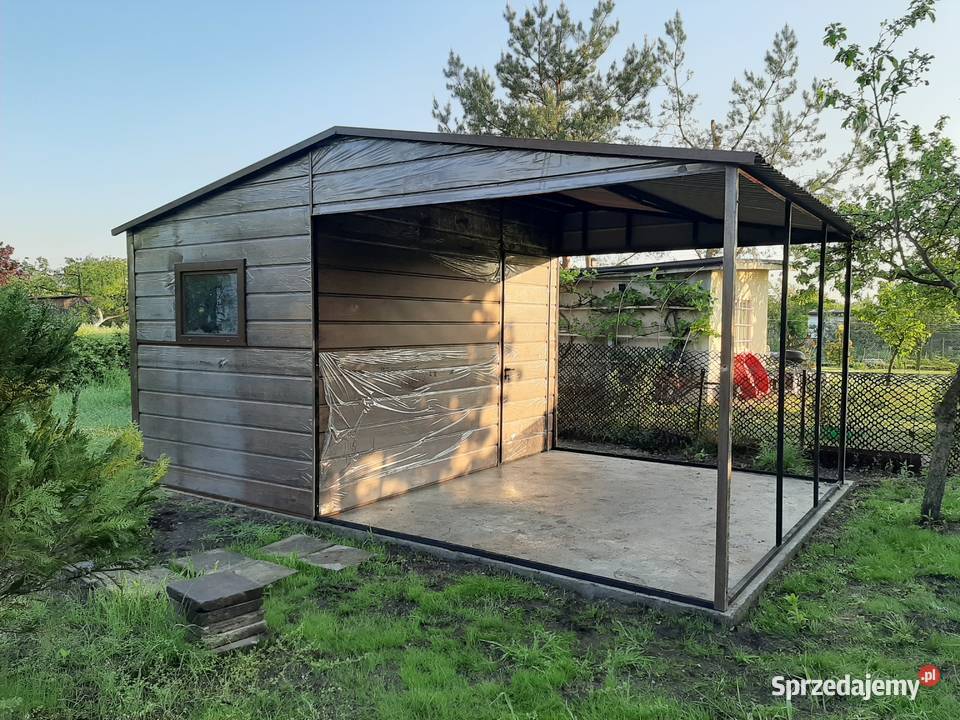Garaż Blaszany z zadaszeniem Wiata Zadaszenie Sprzedaż Staszów