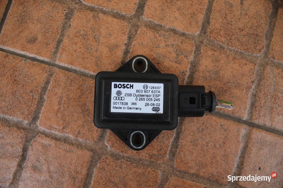 CZUJNIK SENSOR ESP AUDI A4 B6 8E0907637A osobowe