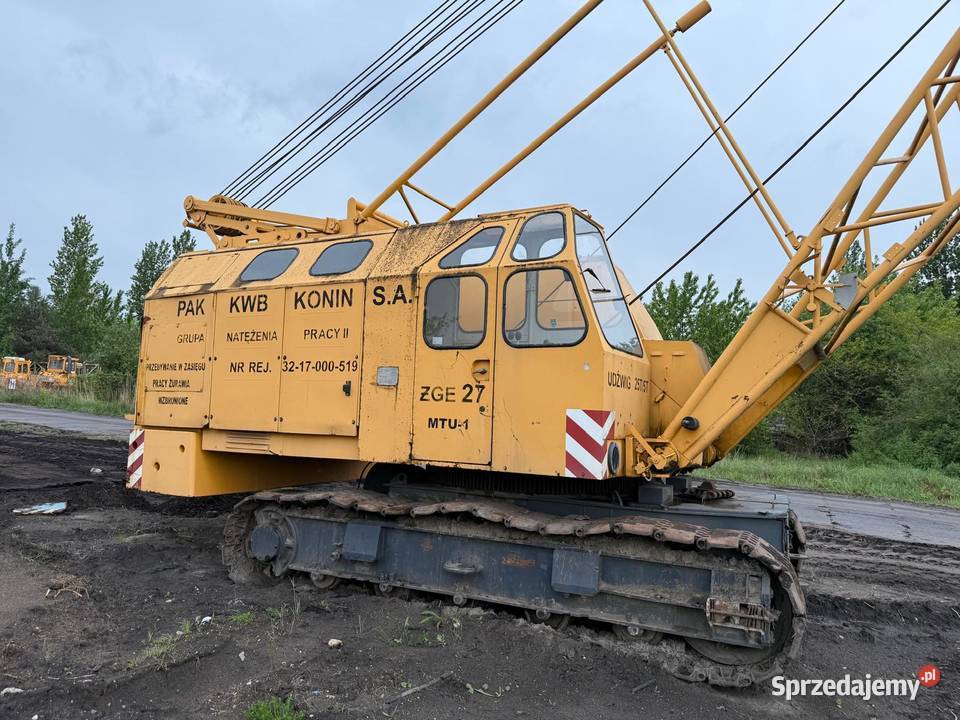 Dżwig gąsienicowy TAKRAF RDK2503 koparka linowa wielkopolskie Bierzglinek