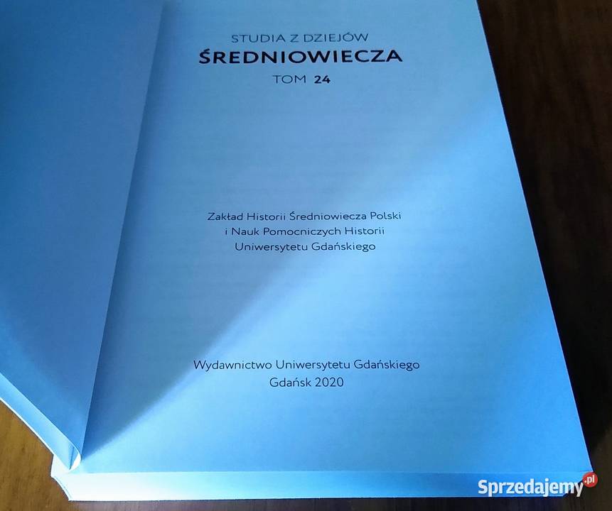 Studia z Dziejów Średniowiecza Tom 24 Praca Gdańsk