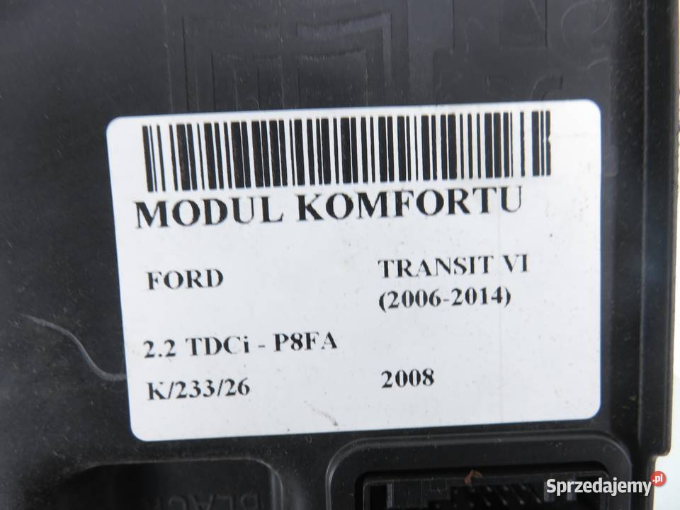 MODUŁ KOMFORTU FORD TRANSIT VI 8C1T14A073CD Układ elektryczny, zapłon