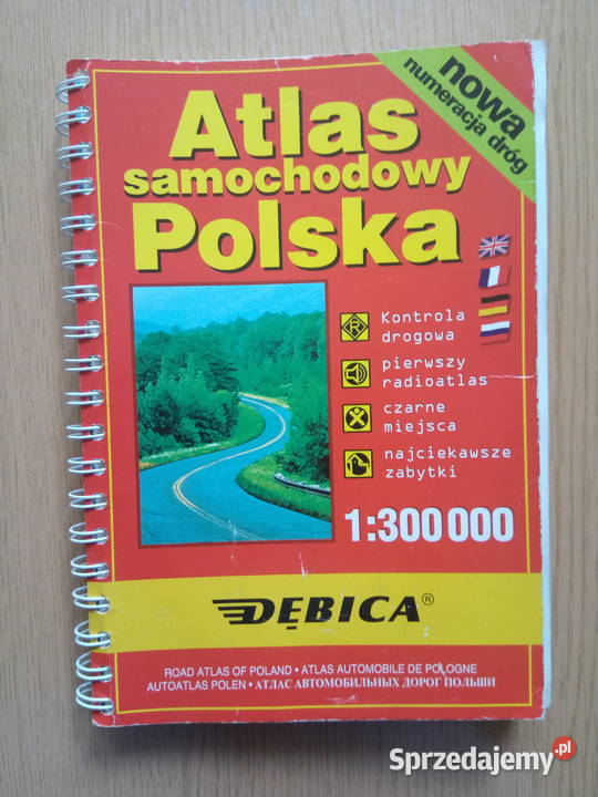Atlas samochodowy Polski 2001r miękka Mapy i przewodniki