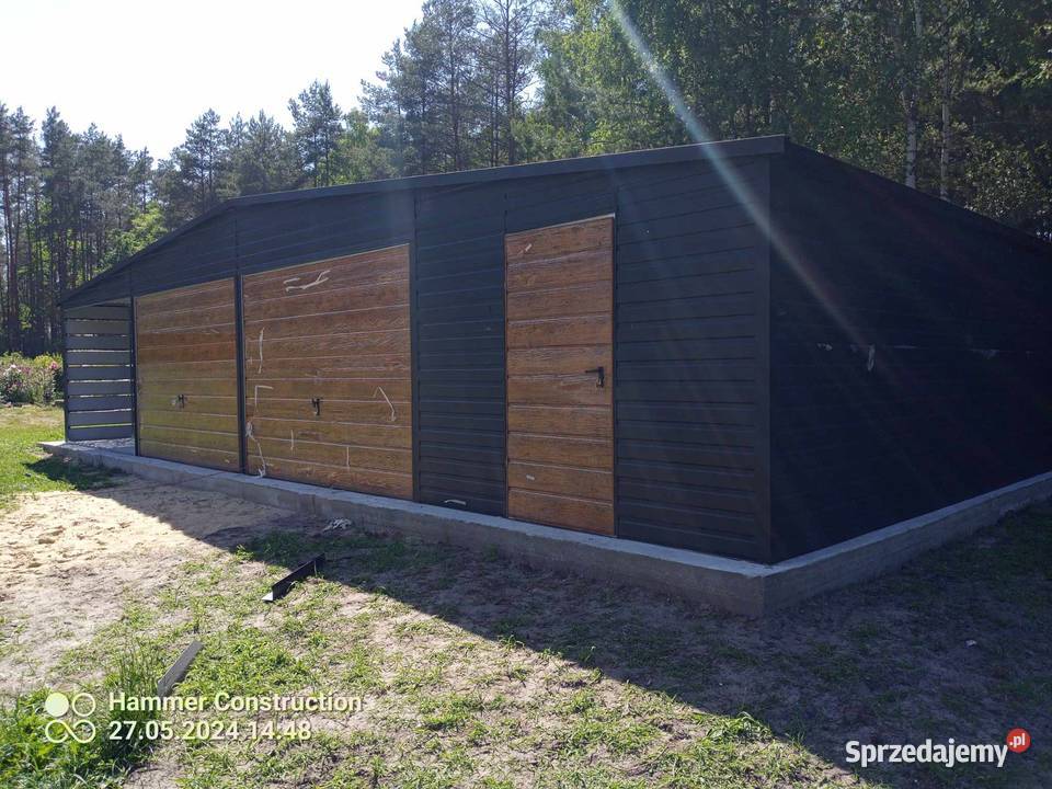 Garaż blaszany wiata Konstrukcja W OCYNKU Sprzedaż Wejherowo sprzedam