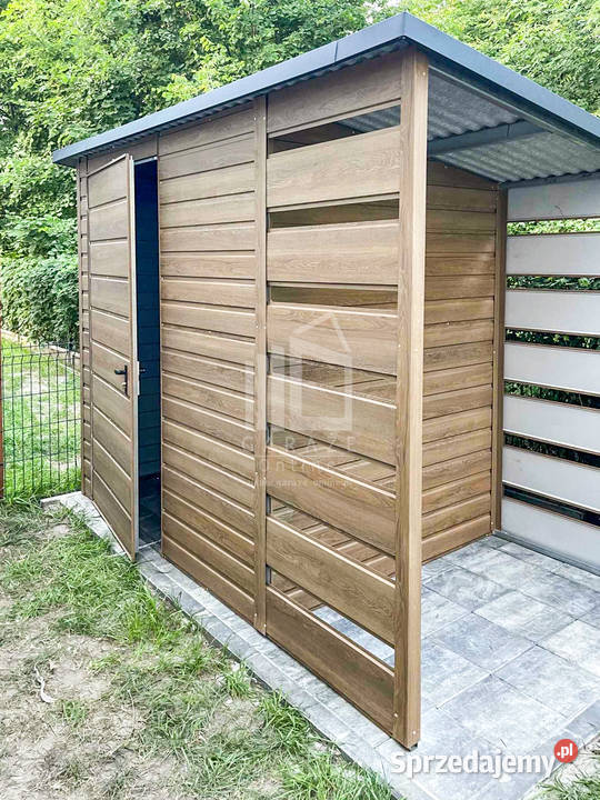 Schowek domek ogrodowy 2x2m wiata 08m drzwi warmińsko-mazurskie Mrągowo