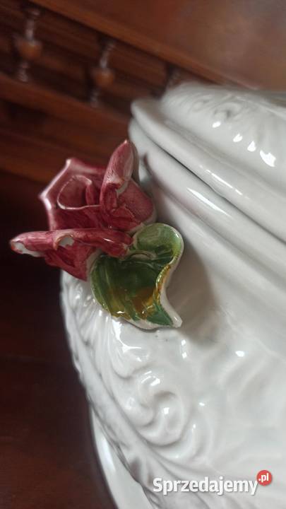 Waza z różami wielka Ręcznie zdobiona Wspaniałe Gdańsk sprzedam